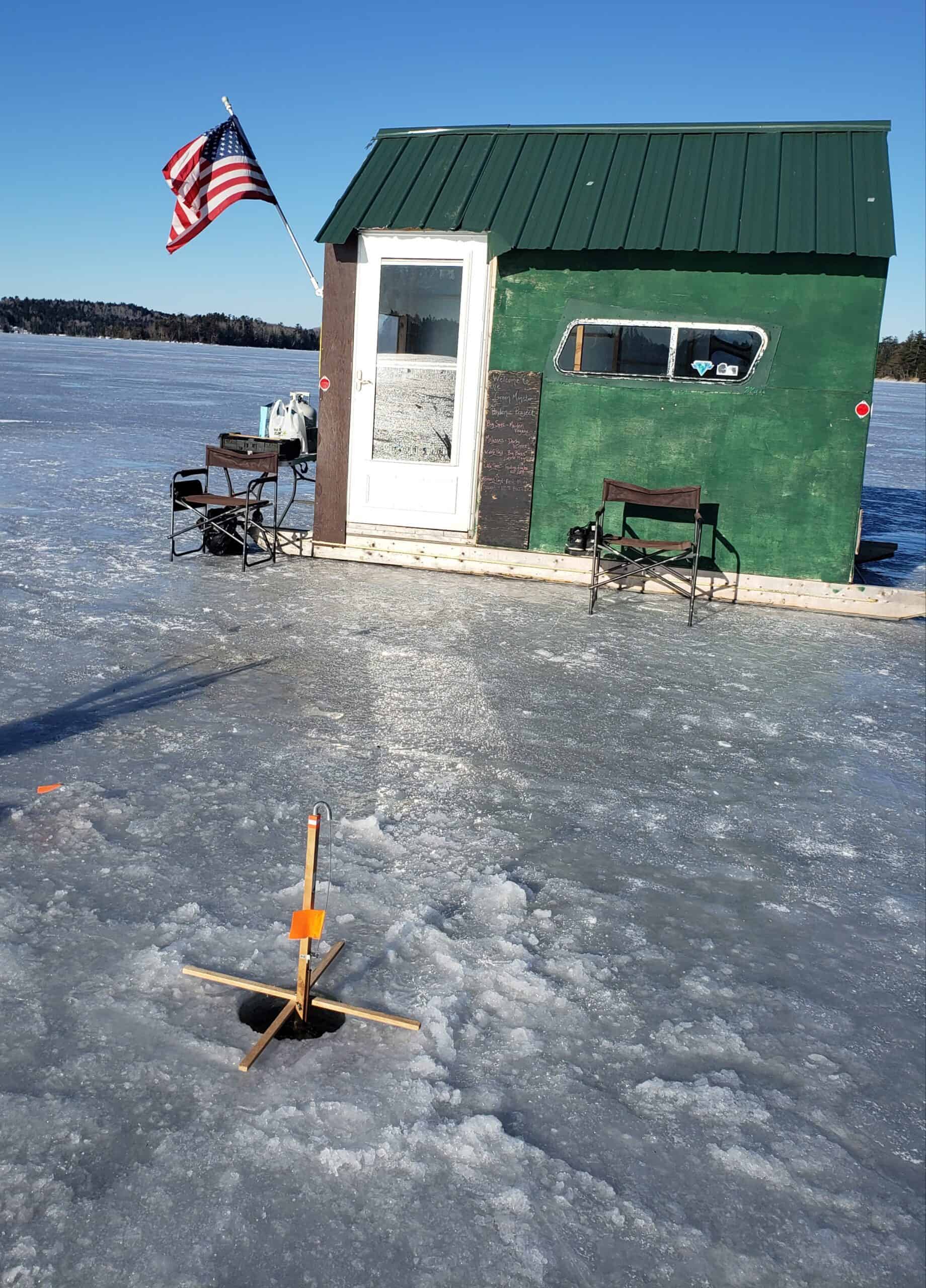 Ice fishing shelters: what works best in Maine