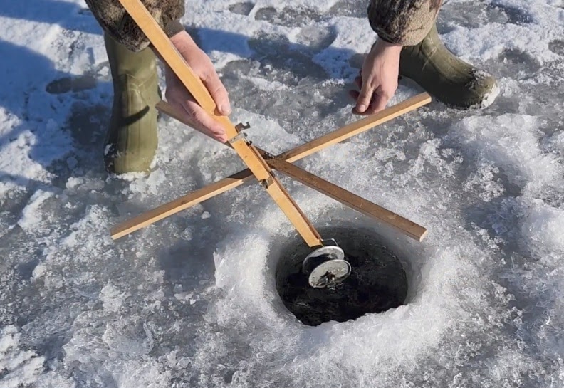 Brook Trout Fishing: Our first day on the ice since the new year.